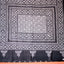 KathaChitra Tussar Silk Saree – Deep Maroon & Charcoal with Geometric Floral Jaal