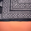 KathaChitra Tussar Silk Saree – Deep Maroon & Charcoal with Geometric Floral Jaal