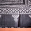 KathaChitra Tussar Silk Saree – Deep Maroon & Charcoal with Geometric Floral Jaal