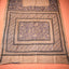 KathaChitra Tussar Silk Saree – Natural Beige with Indigo Ornamental Jaal