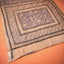 KathaChitra Tussar Silk Saree – Natural Beige with Indigo Ornamental Jaal