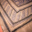KathaChitra Tussar Silk Saree – Natural Beige with Indigo Ornamental Jaal