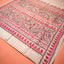 KathaChitra Tussar Silk Saree – Ivory Beige with Crimson Floral Vines