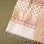 Bela Maheshwari Silk Unstitched Suit Set – Ivory White, Red & Yellow