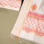 Bela Maheshwari Silk Unstitched Suit Set – Ivory White & Coral Peach