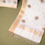 Bela Maheshwari Silk Unstitched Suit Set – Ivory White, Lilac & Soft Gold
