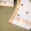 Bela Maheshwari Silk Unstitched Suit Set – Ivory White, Lilac & Soft Gold
