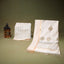 Bela Maheshwari Silk Unstitched Suit Set – Ivory White & Soft Gold