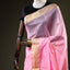 Light Pink Chanderi Silk Saree – Gold Zari Border