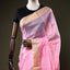 Light Pink Chanderi Silk Saree – Gold Zari Border