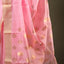 Light Pink Chanderi Silk Saree – Gold Zari Border