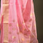 Light Pink Chanderi Silk Saree – Gold Zari Border