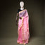 Light Pink Chanderi Silk Saree – Gold Zari Border