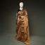 Champagne Gold Pure Chanderi Silk Saree – Antique Zari & Rich Zari Border