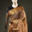 Champagne Gold Pure Chanderi Silk Saree – Antique Zari & Rich Zari Border