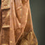 Champagne Gold Pure Chanderi Silk Saree – Antique Zari & Rich Zari Border