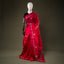 Rani Red Chanderi Silk Saree – Silver Zari Floral Motifs