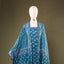 Neel Pushpa Chanderi Silk 3-Piece Suit Set – Teal Blue