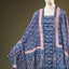 Neel Pushpa Chanderi Silk 3-Piece Suit Set – Indigo Blue & Pink