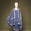 Neel Pushpa Chanderi Silk 3-Piece Suit Set – Indigo Blue & Pink