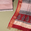 Rang Bagh Maheshwari Silk 2-Piece Suit Set – Ivory White, Crimson Red & Black