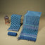 Neel Pushpa Chanderi Silk 3-Piece Suit Set – Teal Blue