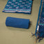 Neel Pushpa Chanderi Silk 3-Piece Suit Set – Teal Blue