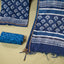Neel Tarang Chanderi Silk 3-Piece Suit Set – Indigo Blue