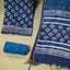 Neel Tarang Chanderi Silk 3-Piece Suit Set – Indigo Blue