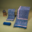Neel Pushpa Chanderi Silk 3-Piece Suit Set – Indigo Blue & Pink