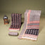 Rang Maheshwari Silk Bagh Print 3-Piece Suit Set – Black, Ivory White & Terracotta