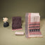Rang Bagh Maheshwari Silk 3-Piece Suit Set – Black, Ivory White & Crimson Red