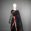 Rangrekha Black Silk Cotton Jamdani Saree – Crimson-Edged Gold Zari Border