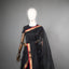Rangrekha Black Silk Cotton Jamdani Saree – Crimson-Edged Gold Zari Border
