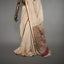 Rangrekha Beige Tussar-Tone Silk Cotton Jamdani Saree – Black-Edged Gold Zari Border