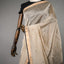 Rangrekha Beige Tussar-Tone Silk Cotton Jamdani Saree – Black-Edged Gold Zari Border