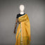 Rangrekha Mustard Yellow Silk Cotton Jamdani Saree – Teal Green-Edged Gold Zari Border