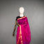Rangrekha Rani Pink Silk Cotton Jamdani Saree – Orange-Edged Gold Zari Border