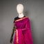 Rangrekha Rani Pink Silk Cotton Jamdani Saree – Orange-Edged Gold Zari Border