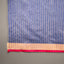 Rangrekha Greyish Blue Silk Cotton Jamdani Saree – Crimson-Edged Gold Zari Border