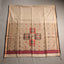 Rangrekha Beige Tussar-Tone Silk Cotton Jamdani Saree – Black-Edged Gold Zari Border