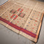 Rangrekha Beige Tussar-Tone Silk Cotton Jamdani Saree – Black-Edged Gold Zari Border