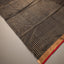 Rangrekha Black Silk Cotton Jamdani Saree – Crimson-Edged Gold Zari Border