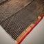 Rangrekha Black Silk Cotton Jamdani Saree – Crimson-Edged Gold Zari Border