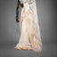 Ivory Matka Silk Jamdani Saree - Champagne Gold Floral Motifs & Zari Border