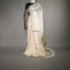 Pushparaga - Ivory, Teal & Ochre Handwoven Matka silk Jamdani saree