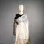 Pushparaga - Ivory, Teal & Ochre Handwoven Matka silk Jamdani saree