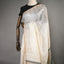 Pushparaga - Ivory, Teal & Ochre Handwoven Matka silk Jamdani saree
