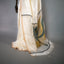 Pushparaga - Ivory, Teal & Ochre Handwoven Matka silk Jamdani saree