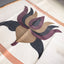 Pushparaga - Ivory, Wine & Charcoal handwoven Matka silk Jamdani saree